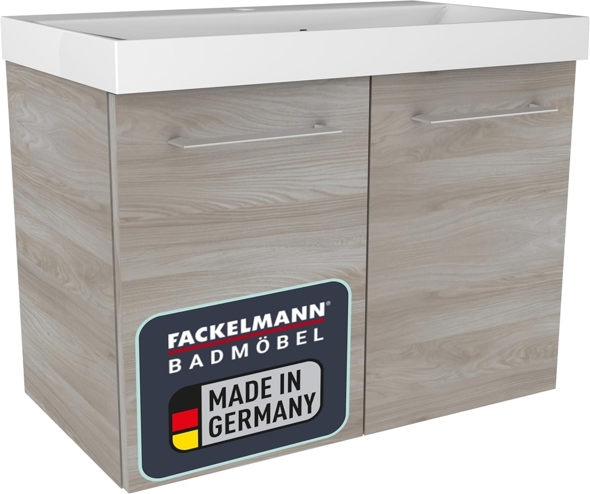 Fackelmann LIMA Badmöbelset 2-teilig, 60 cm breit, Braun Bild 1