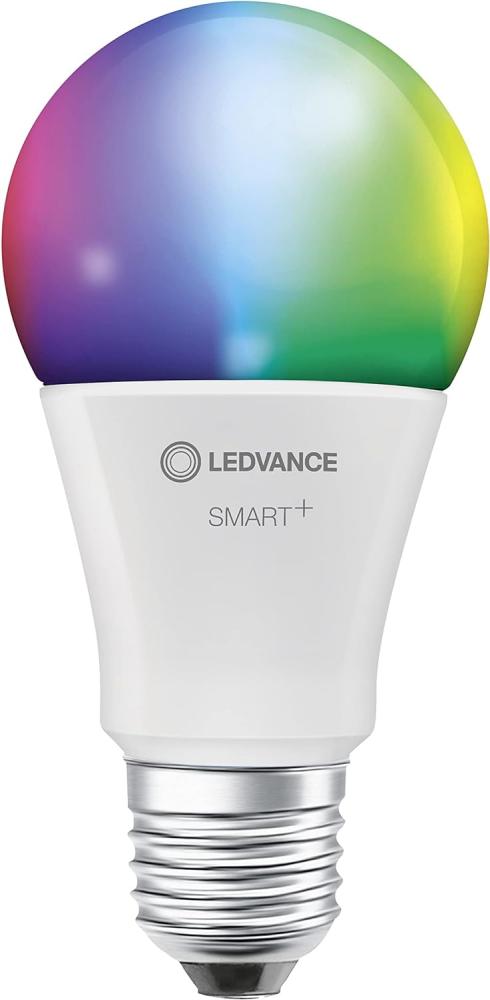 LEDVANCE Smarte LED-Lampe mit WiFi-Technologie für E27-Sockel, matte Optik ,RGBW-Farben änderbar, Lichtfarbe änderbar (2700K-6500K), 806 Lumen, Ersatz für herkömmliche 60W-Leuchtmittel, 3-er Pack Bild 1