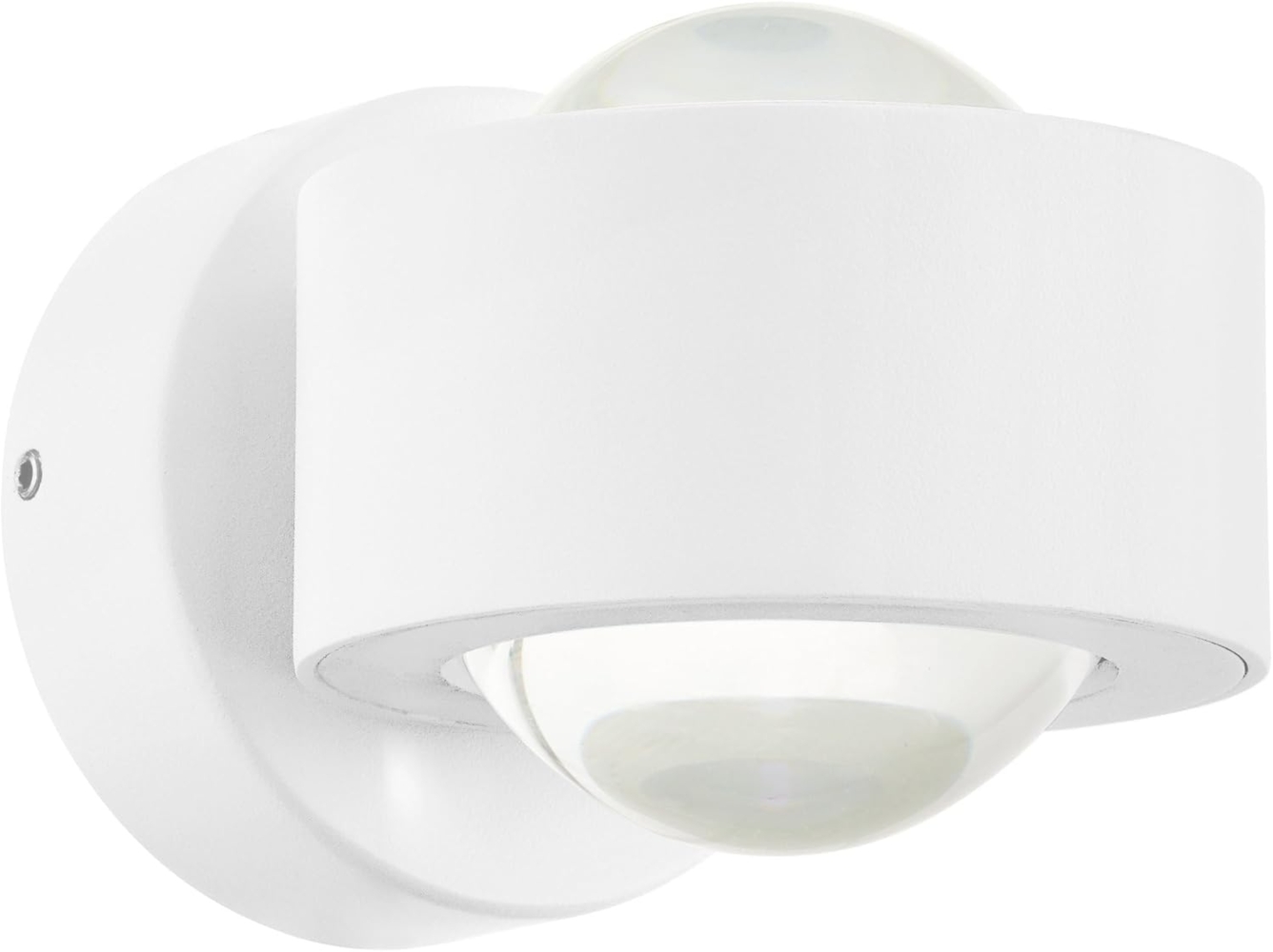 Eglo 96048 Wandleuchte Ono 2 Up & Downlight Alu weiß, Kunststoff klar LED 2X2,5W L:9 H:8cm Bild 1