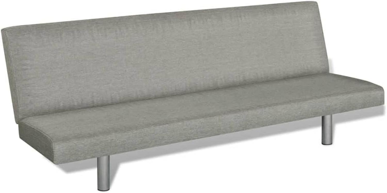 Schlafsofa Grau Polyester Bild 1