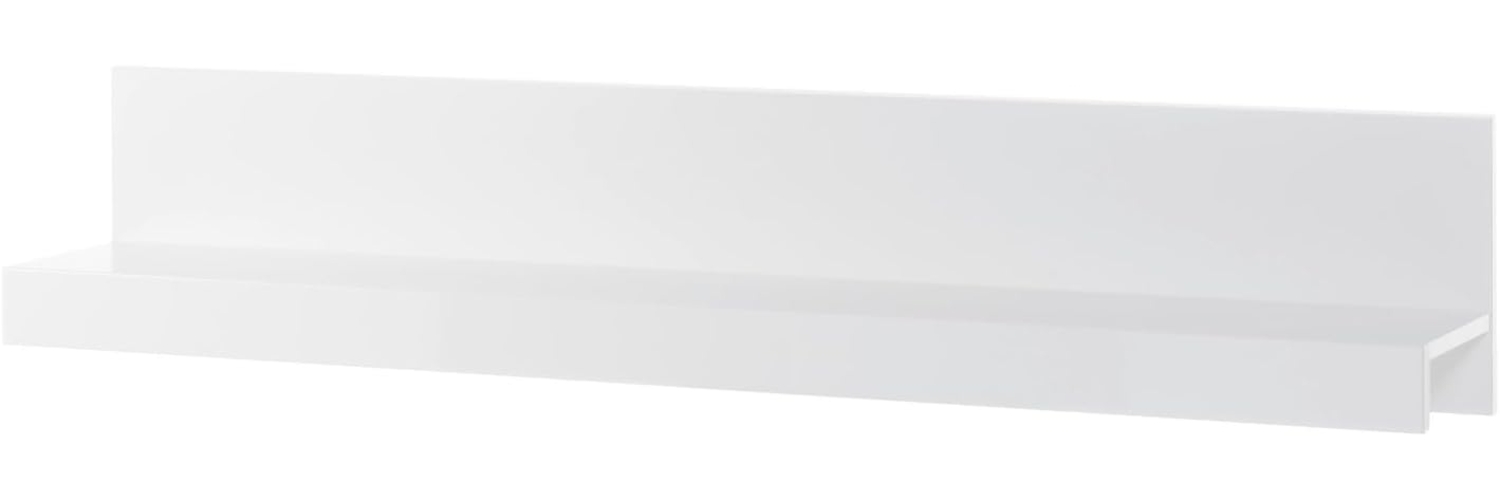 Wandboard Carrara in Hochglanz weiß 150 cm Bild 1