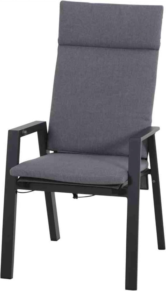 Siena Garden Dining Move Sessel Valencia Aluminium anthrazit/Ranotex silber-schwarz Gartenstuhl Gart Bild 1