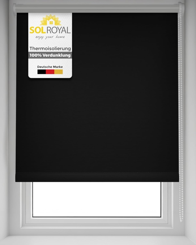 Sol Royal Thermorollo SolReflect T42 für Fenster & Türen Schwarz, 160 x 40 x 3.1 cm Bild 1