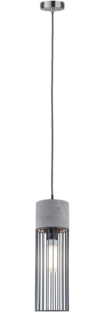 Paulmann No. 79618 Pendelleuchte Neordic Henja Eisen gebürstet, Beton Bild 1