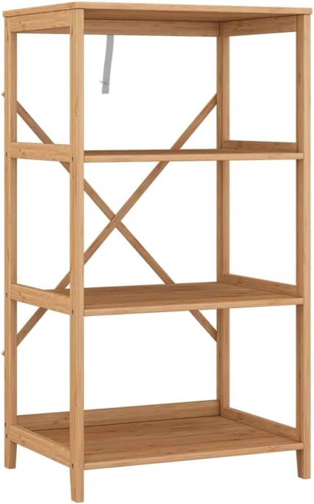 Bücherregal Novaro Bambus 48.3 x 87.9 cm mit 4 offenen Fächern Vicco Bild 1