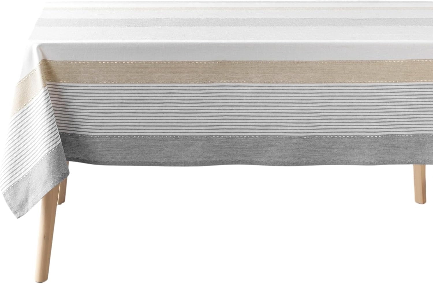 Douceur d'Intérieur, Tischdecke, rechteckig, 140x240 cm, Iliade, Baumwolle & gewebtes Polyester Bild 1