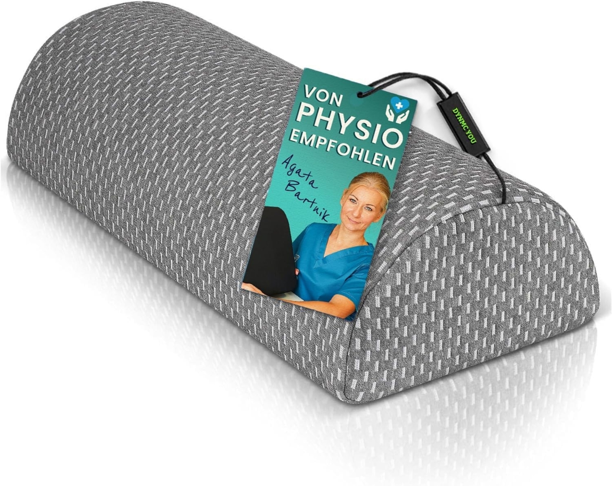 DYNMC you Kniekissen für Seitenschläfer - Knierolle Lagerungsrolle, (VERGLEICHSSIEGER SEHR GUT - Kniekissen zum schlafen, Knierolle halbrund - Beinkissen mit Physiotherapeuten Entwickelt) Bild 1