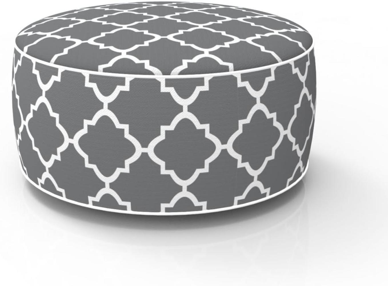 Primaster Sitzpouf 53x23 cm Pouf Bodenkissen Hocker Innen/Außen Sitzhocker Bild 1