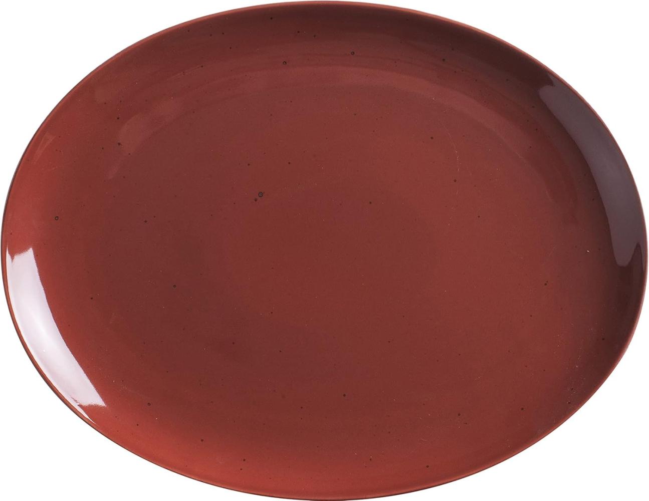 KAHLA Homestyle siena red Platte oval 32 cm Bild 1