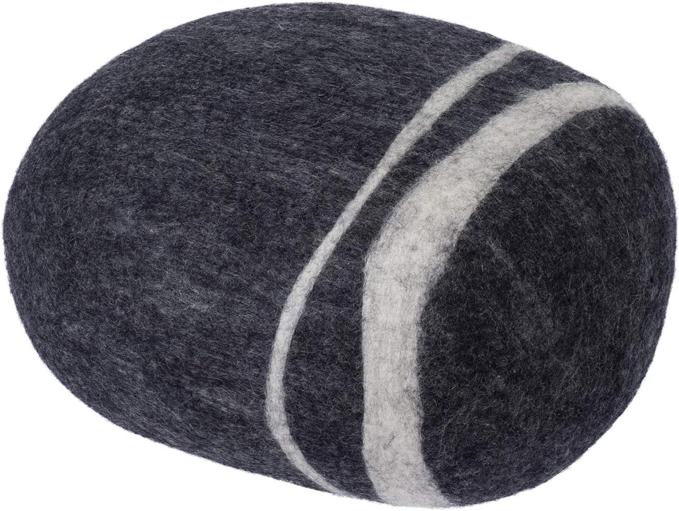 myfelt Hocker Pouf Hugo Kieselstein Filz Anthrazit (M) A-KS-019-M Bild 1