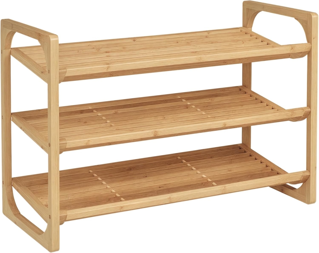 HOMCOM Schuhregal Schuhablage, Schuh-Organizer mit Griff, Schuhständer 1-tlg, für max. 9 Paar Schuhe Bild 1