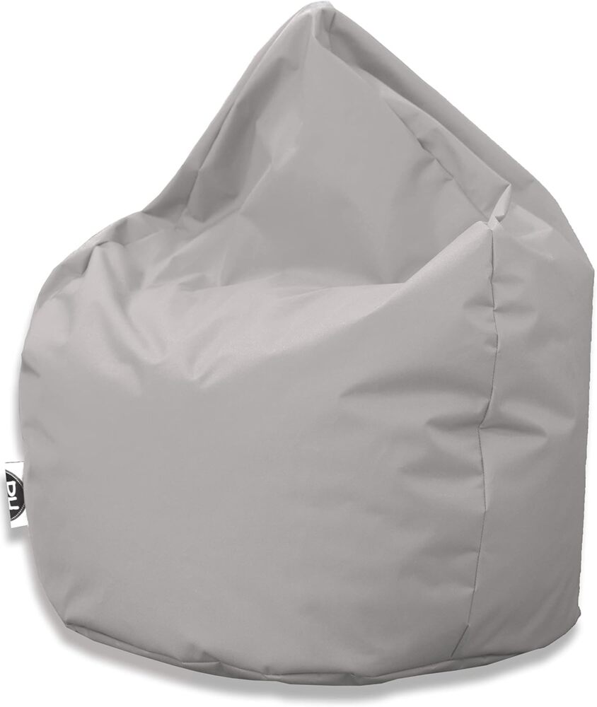 PATCH HOME Patchhome Sitzsack Tropfenform - Grau für In & Outdoor XL 300 Liter - mit Styropor Füllung in 25 versch. Farben und 3 Größen Bild 1