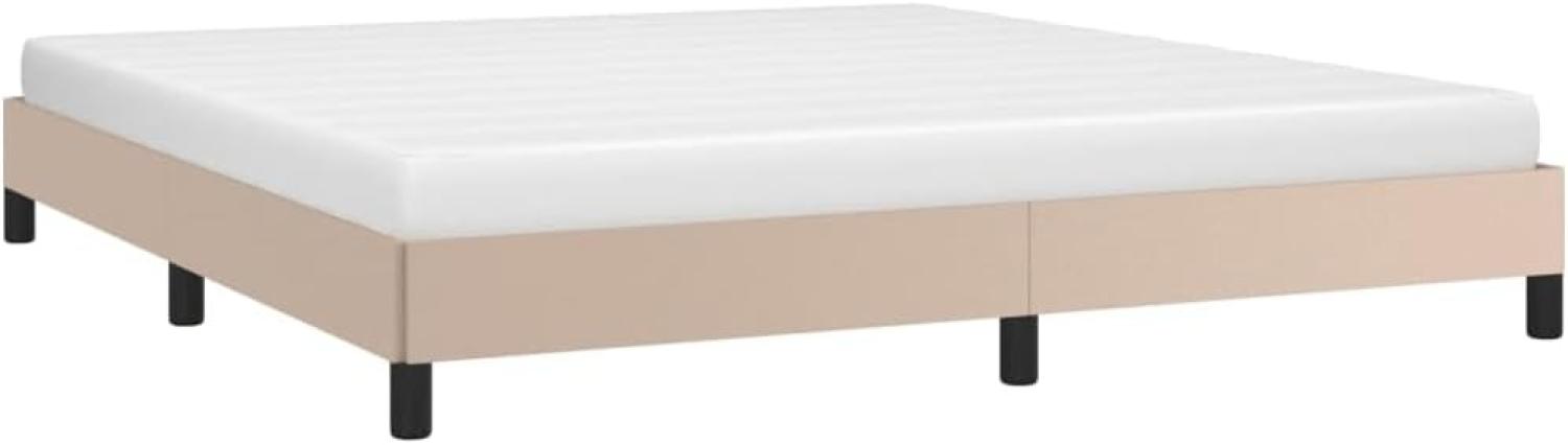 vidaXL Bettgestell Cappuccino-Braun 180x200 cm Kunstleder 346921 Bild 1