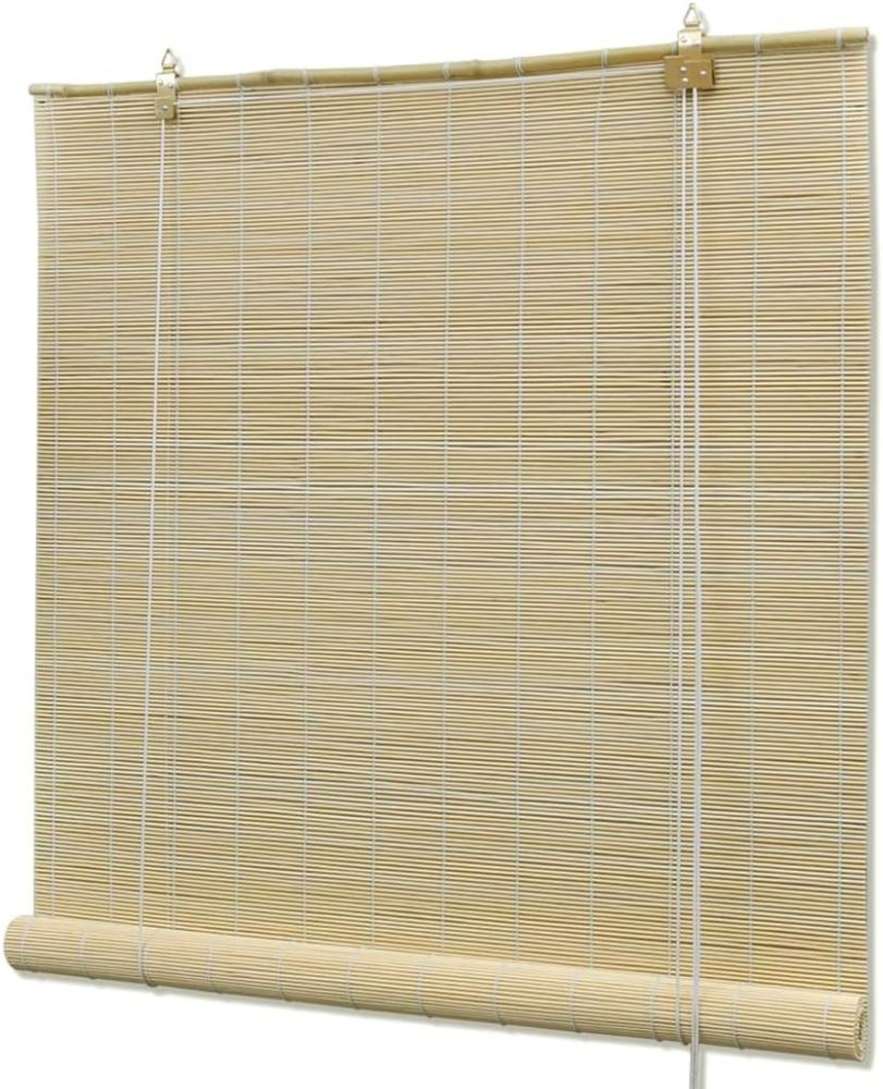 vidaXL Bambusrollo, Beige, 80x160 cm, 1 Rollo Bild 1