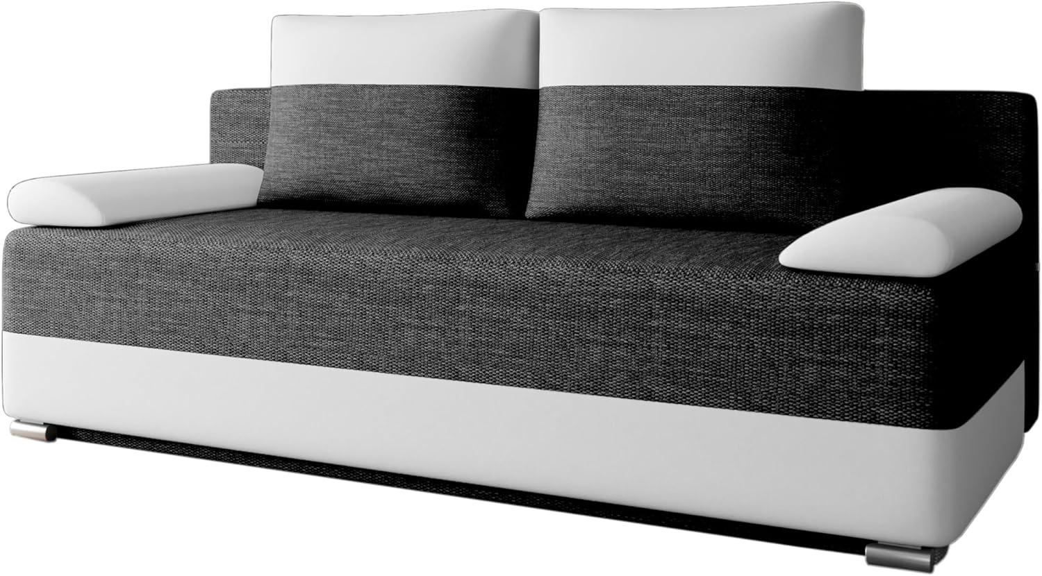 MOEBLO Schlafsofa ATLANTA, Schlafcouch Sofa Couch für Wohnzimmer Schlafsofa Federkern Sofagarnitur Polstersofa mit Bettfunktion, mit Schlaffunktion und Bettkasten, - (BxHxT): 200x90x96 cm Bild 1