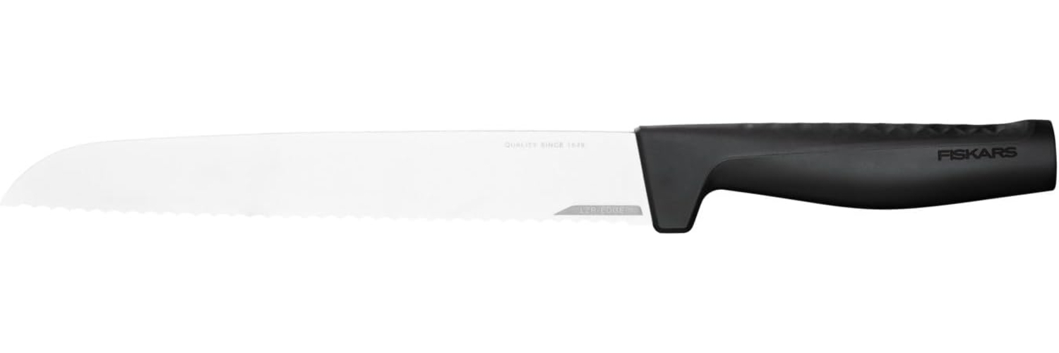 Fiskars Hard Edge Brotmesser, Brot Messer, Küchenmesser, Wellenschliff, Stahl, Klingenlänge 21. 8 cm, 1054945 Bild 1