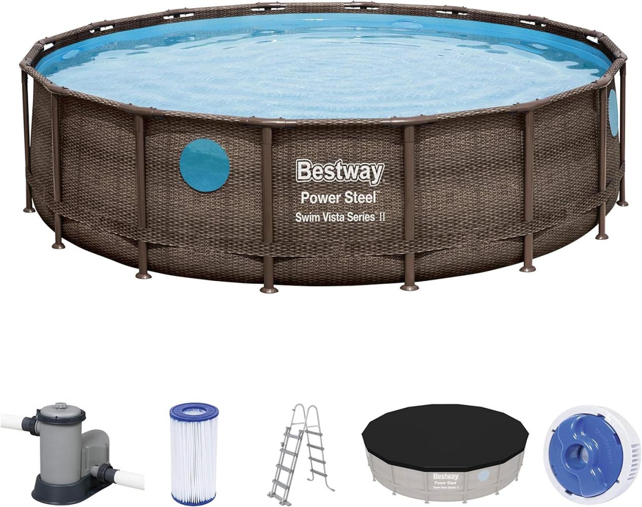 Bestway Power Steel Swimmingpool-Set 488x122 cm 92861 Bild 1