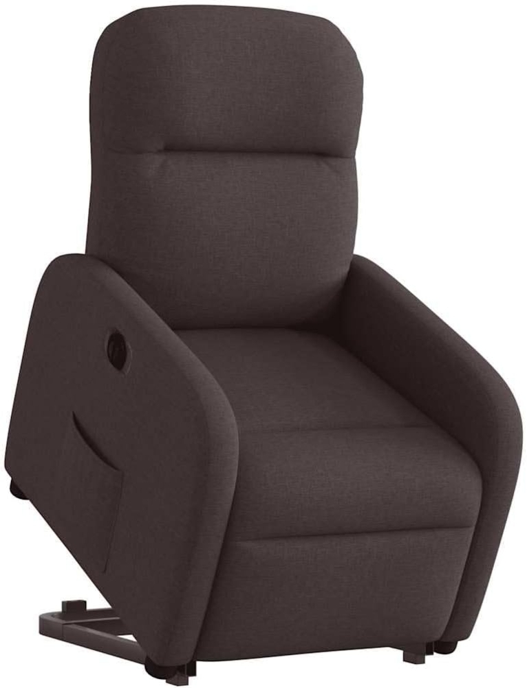 Relaxsessel mit Aufstehhilfe Elektrisch Dunkelbraun Stoff 3302997 Bild 1