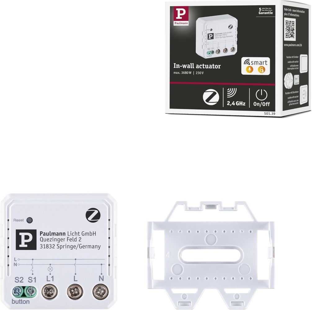 Paulmann SH ZB Unterputzaktor On/Off 230V max 300W 50139 Bild 1