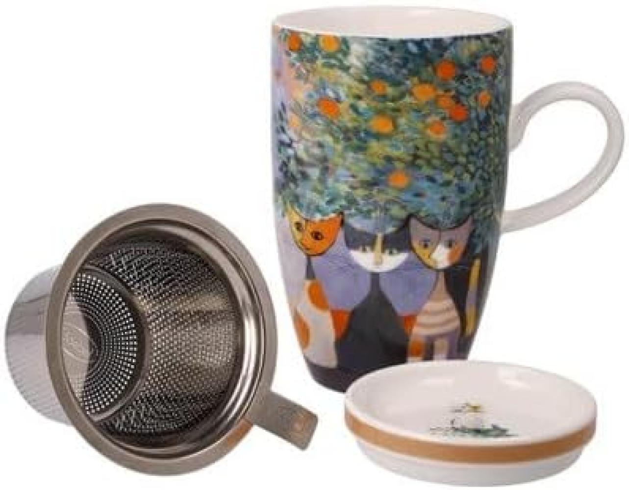 Goebel Teetasse mit Deckel und Sieb Rosina Wachtmeister - Tempi felici, Fine Bone China, Bunt, 0. 45 L, 66861321 Bild 1