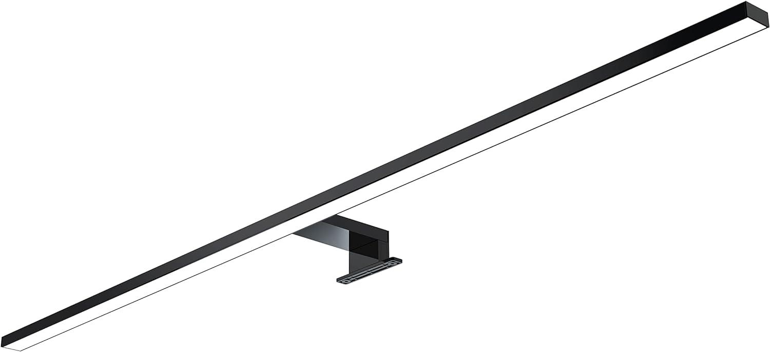 kalb LED Spiegelleuchte 100cm LED Badleuchte Badlampe Spiegellampe 230V, schwarz, neutralweiß Bild 1