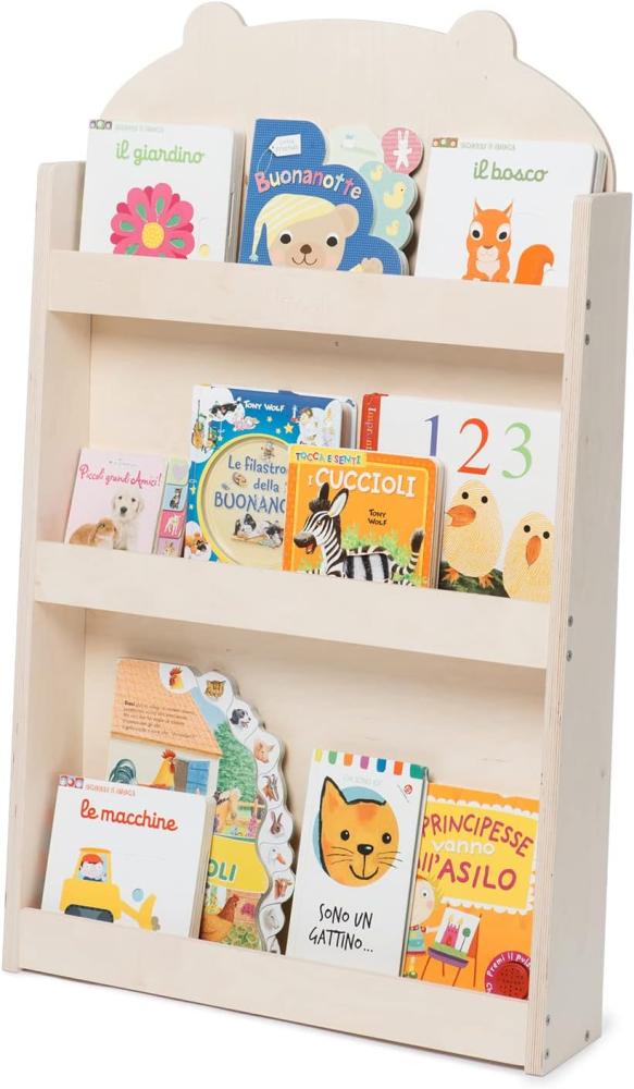 Dotty Natural Haus Bücherregal Montessori Multiplex 60x95x13cm Natur Bild 1