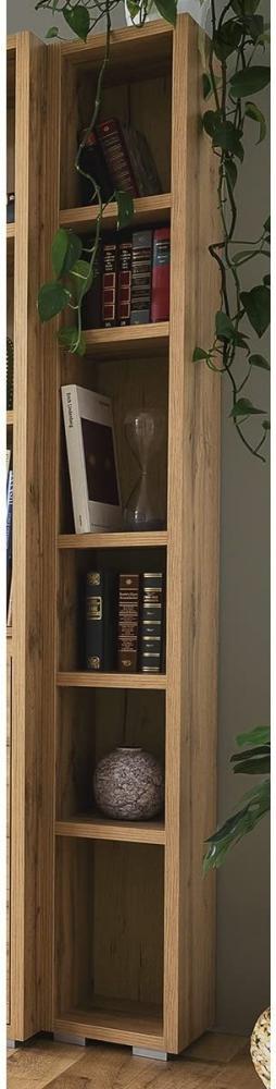 Regal >Ravenna IV< in Honig-Eiche - 25x191x27cm (BxHxT) Bild 1