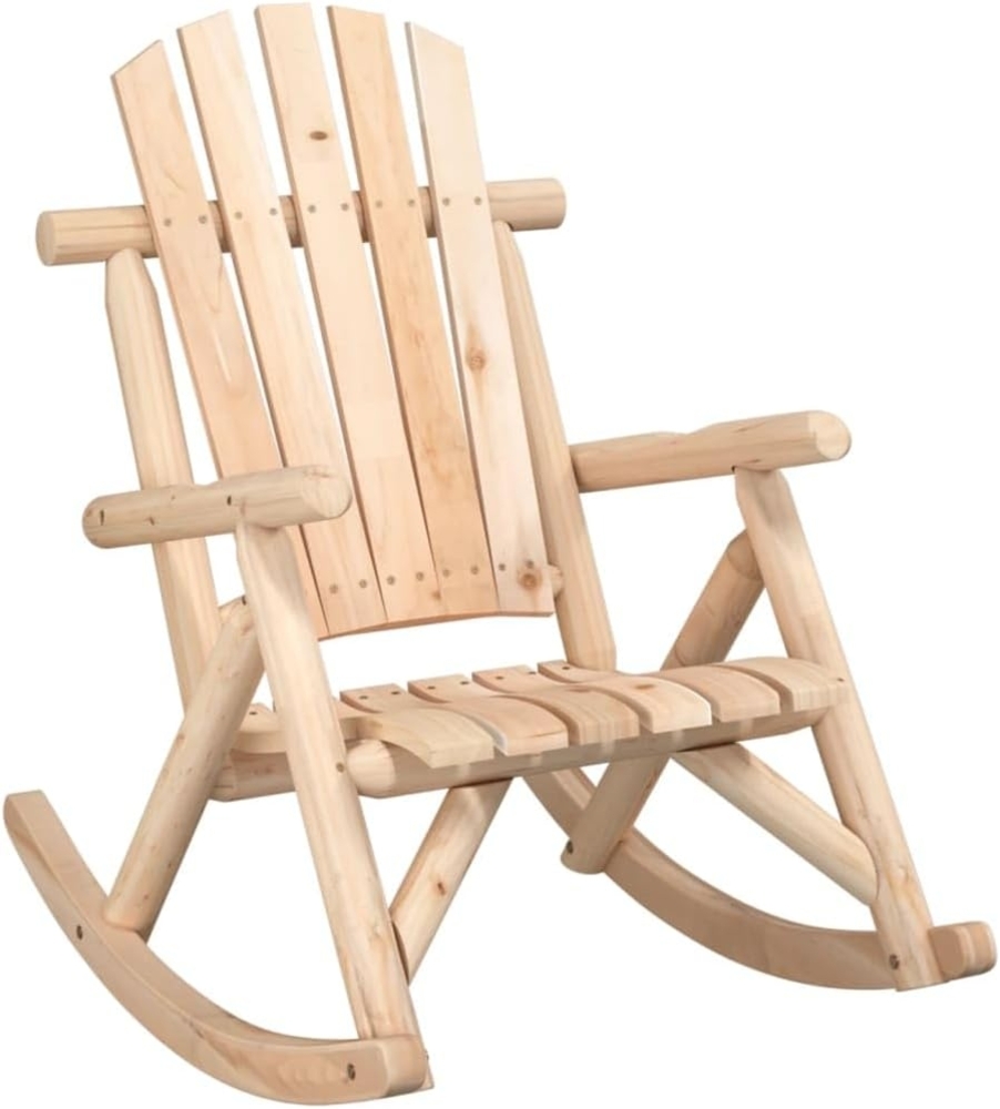 vidaXL Garten-Schaukelstuhl 69x96x101 cm Massivholz Fichte 363345 Bild 1