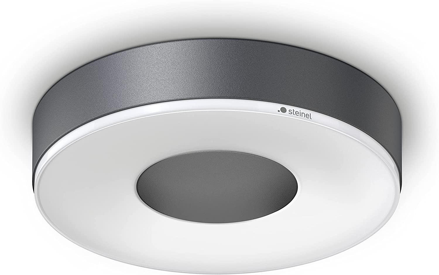 Steinel 'RS 200 SC' Innenleuchte mit 360° Bewegungsmelder, per Bluetooth App bedienbar, 17,1 W, 3000 K, Aluminium anthrazit, 5,3 x 26,3 x 26,3 cm Bild 1