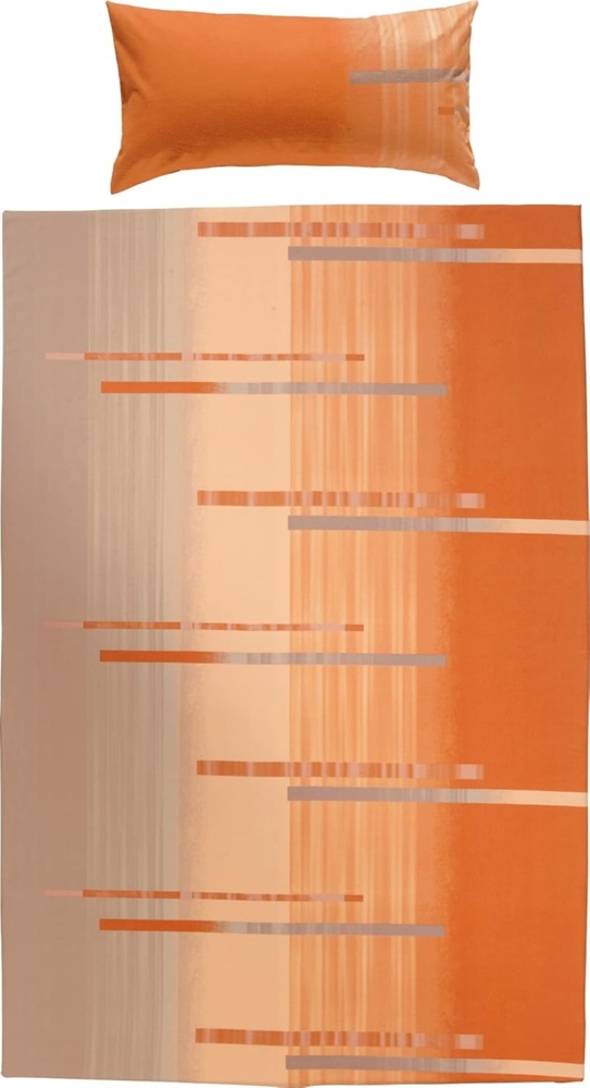 Erwin Müller Bettwäsche Bettwäsche, Biber, 2 teilig, Flanell Streifen Bild 1