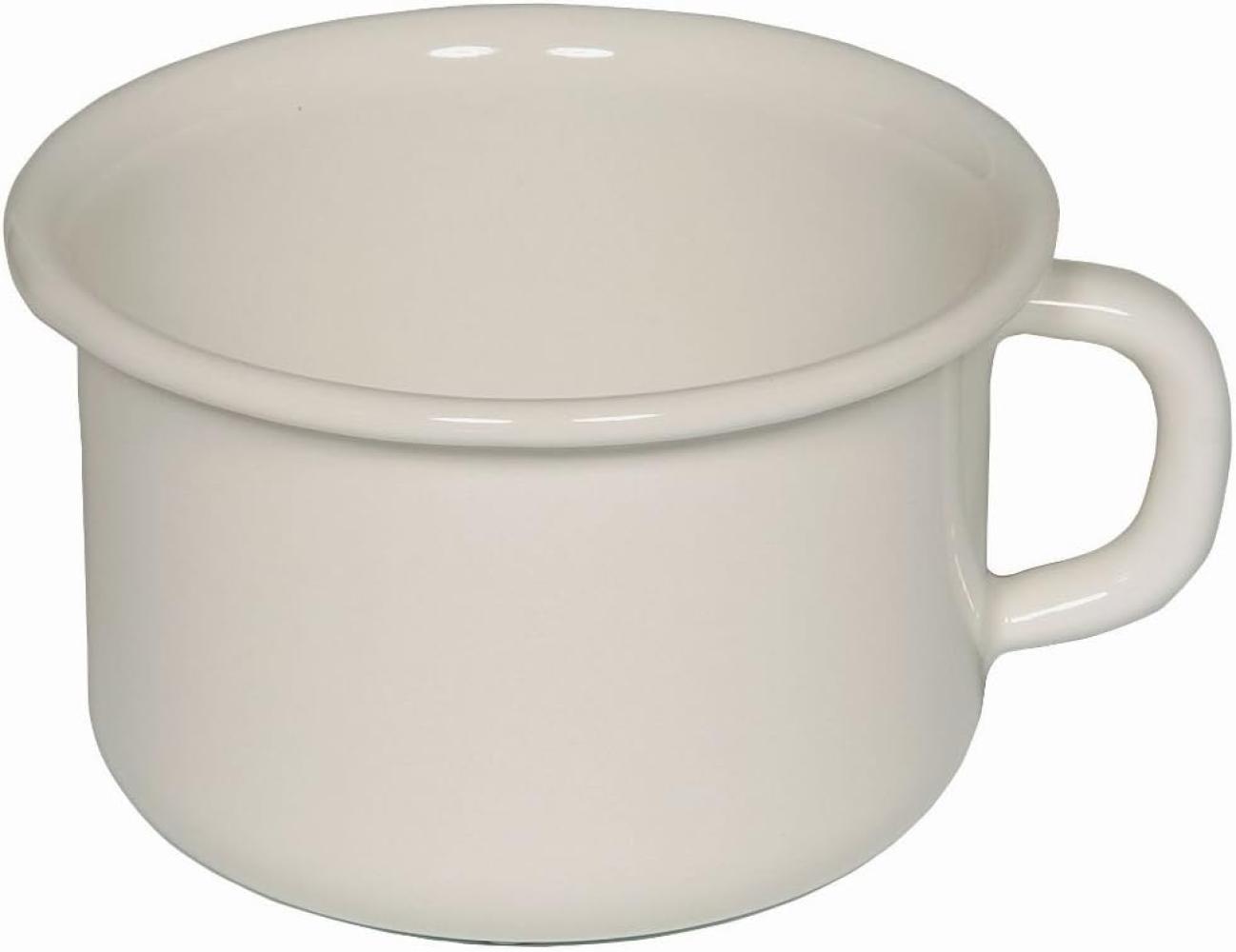 Riess Kaffeeschale Ø10cm 0,4 Liter Emaille Classic Pastell blau Bild 1