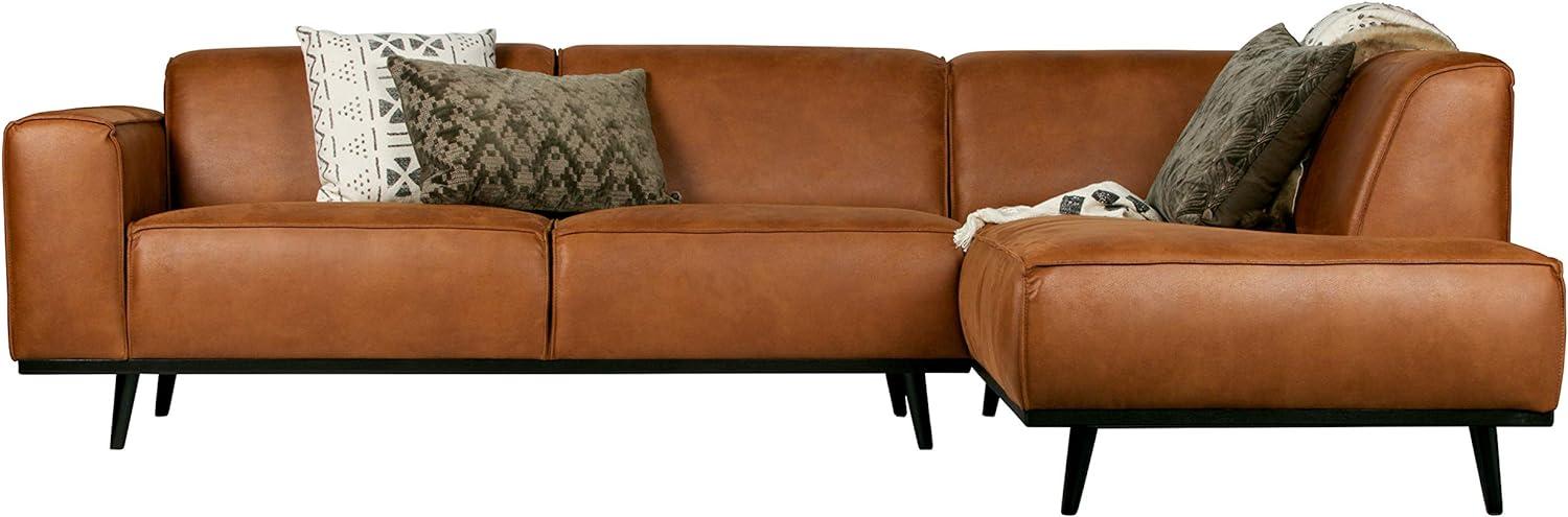 Ecksofa Statement Rechts - Leder Cognac Bild 1