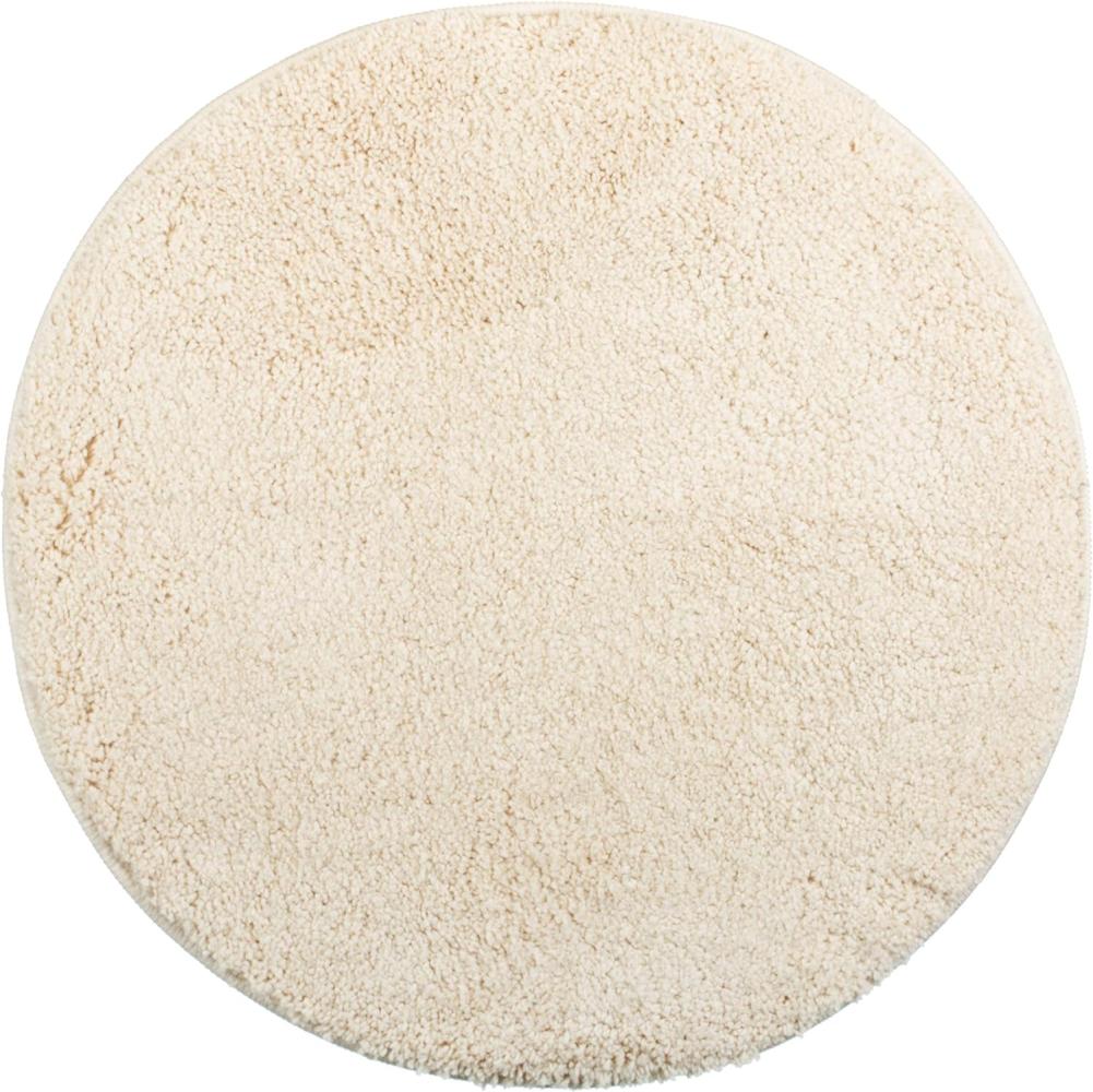 Brandsseller Badematte Ø 60 cm Badvorleger Badteppich Rund Beige Bild 1