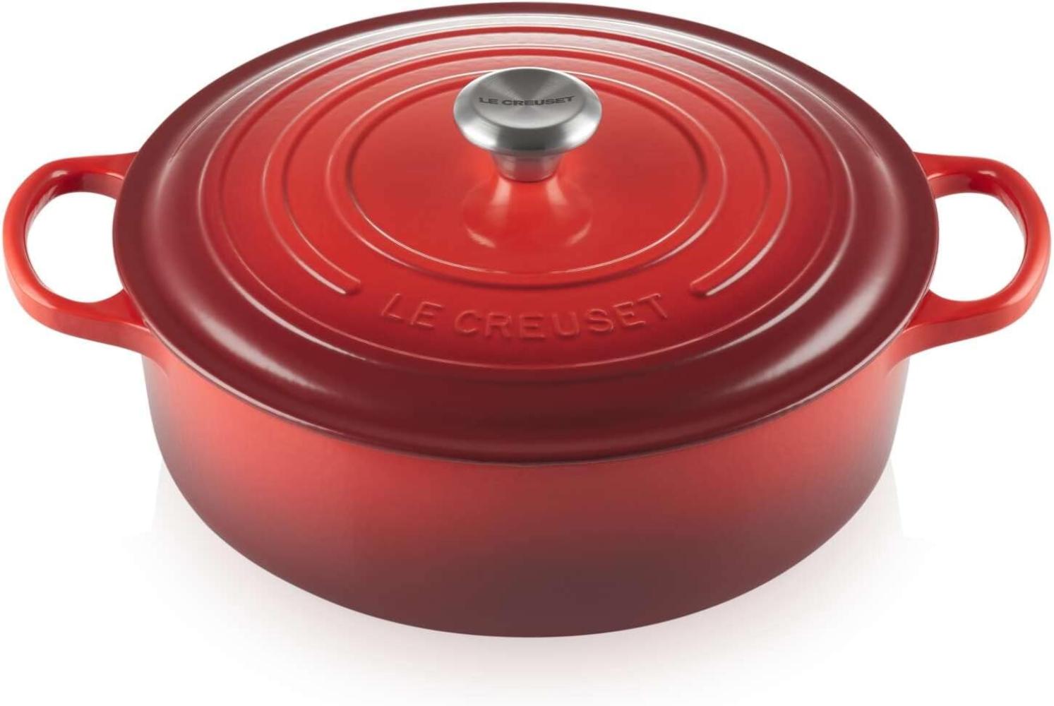 Le Creuset Gourmet-Bräter Signature 30 cm rund Kirschrot 6,2 L Bild 1