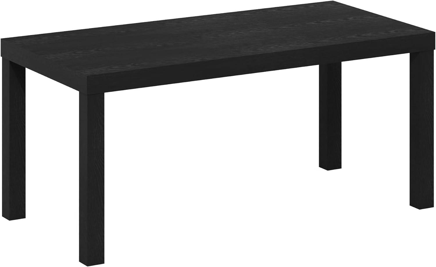 Furinno Klassisch Couchtisch, Holzwerkstoff, Schwarz, 99. 01 (W) x 44. 5 (H) x 48. 01 (D) cm Bild 1