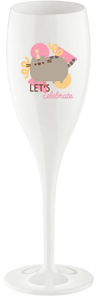 Koziol Sektglas Cheers No. 1 Pusheen Lets Celebrate, Kunststoff, Cotton White, 100 ml, 8031525 Bild 1