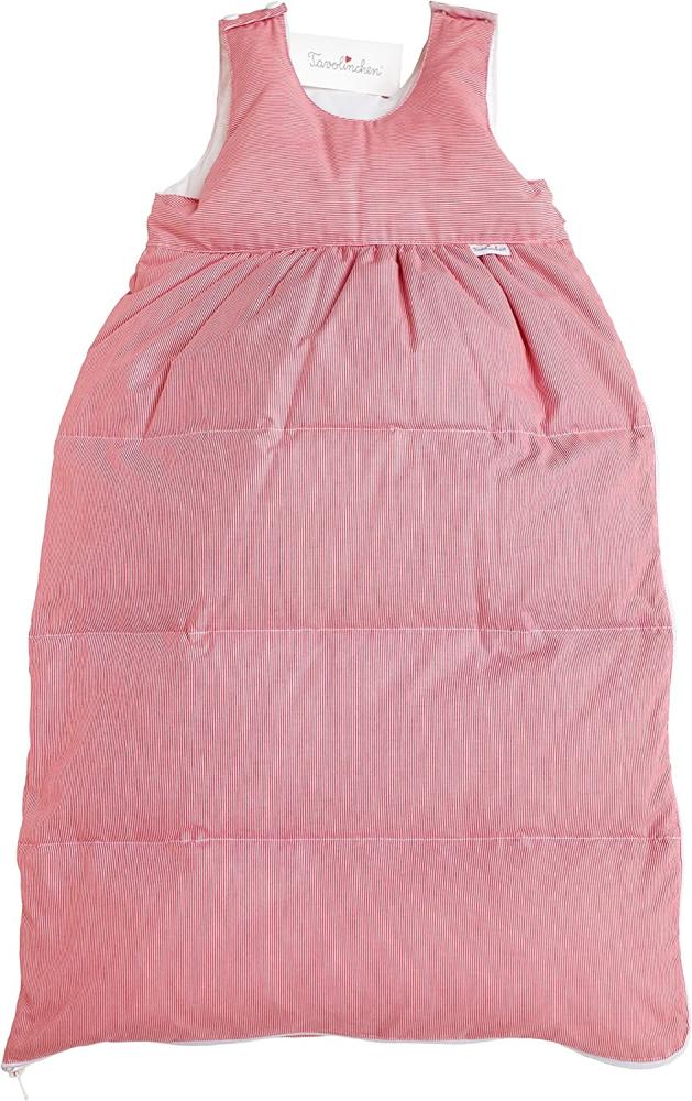 Tavolinchen Babyschlafsack Daunenschlafsack\"BoludaStreifen\" Kinderschlafsack – rot – Gr. 80 Bild 1