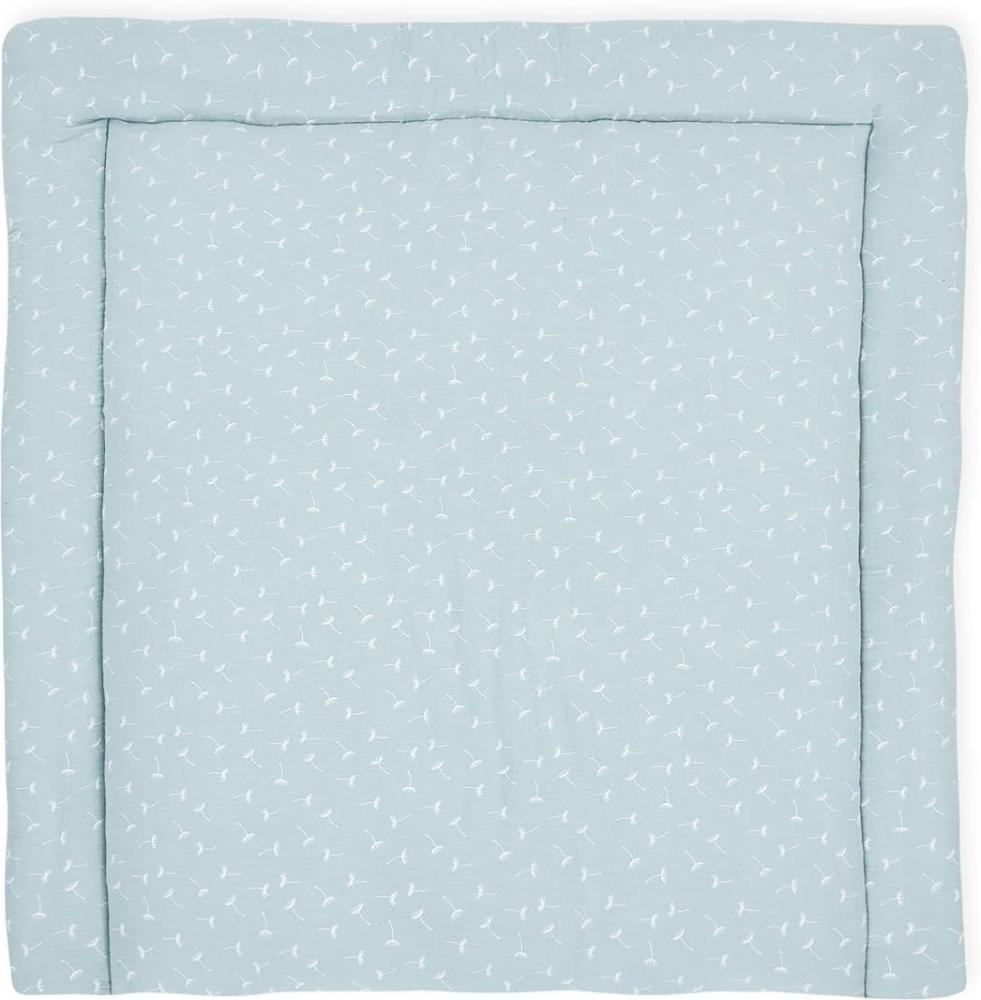 KraftKids Wickelauflage in Musselin mint Pusteblumen, Wickelunterlage 78x78 cm (BxT), Wickelkissen Bild 1