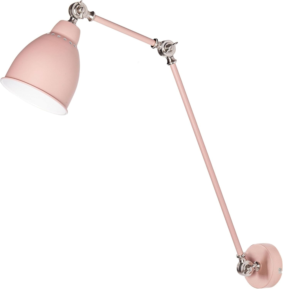 Wandlampe MISSISSIPPI verstellbar Metall Pastellrosa Bild 1