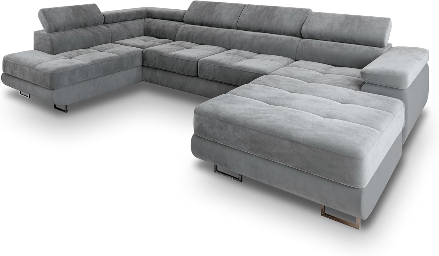 Masseno Ecksofa CASONE mit Schlaffunktion U-Form, Sofa mit Bettkasten Bild 1