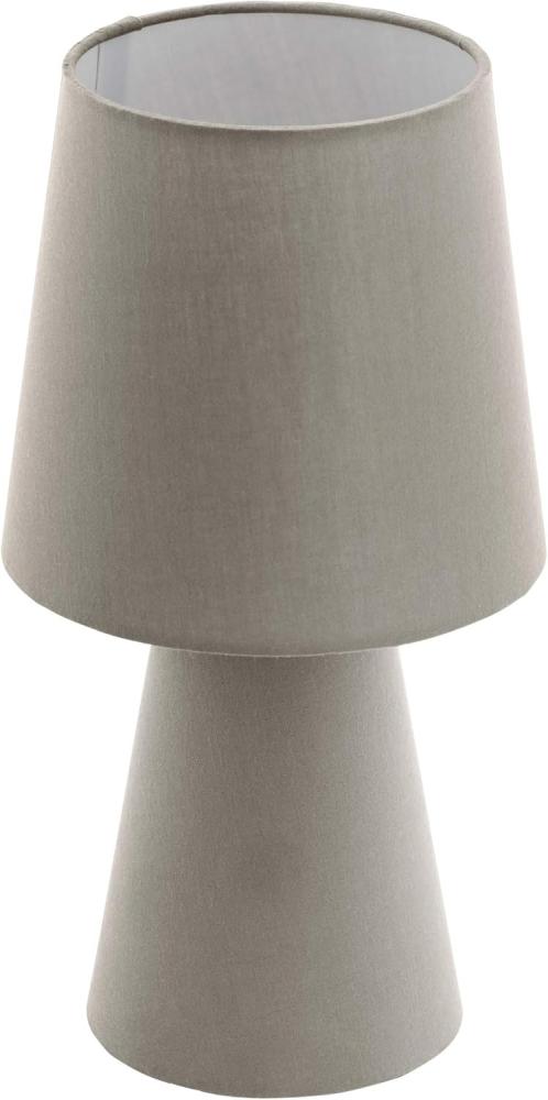 Eglo 97124 LED Tischleuchte CARPARA taupe Ø17cm H:34cm Bild 1