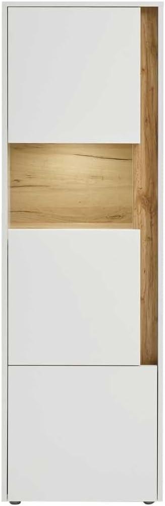 Aktenschrank Center in weiß und Eiche Wotan 50 x 158 cm Bild 1