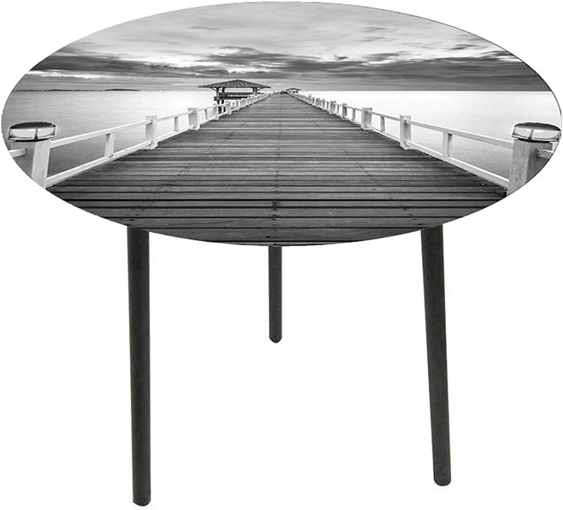 HTI-Line 'Bridge' Beistelltisch, schwarz/weiß Bild 1