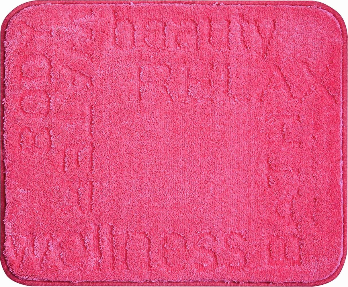 GRUND FEELING Badematte 50 x 60 cm Pink Bild 1