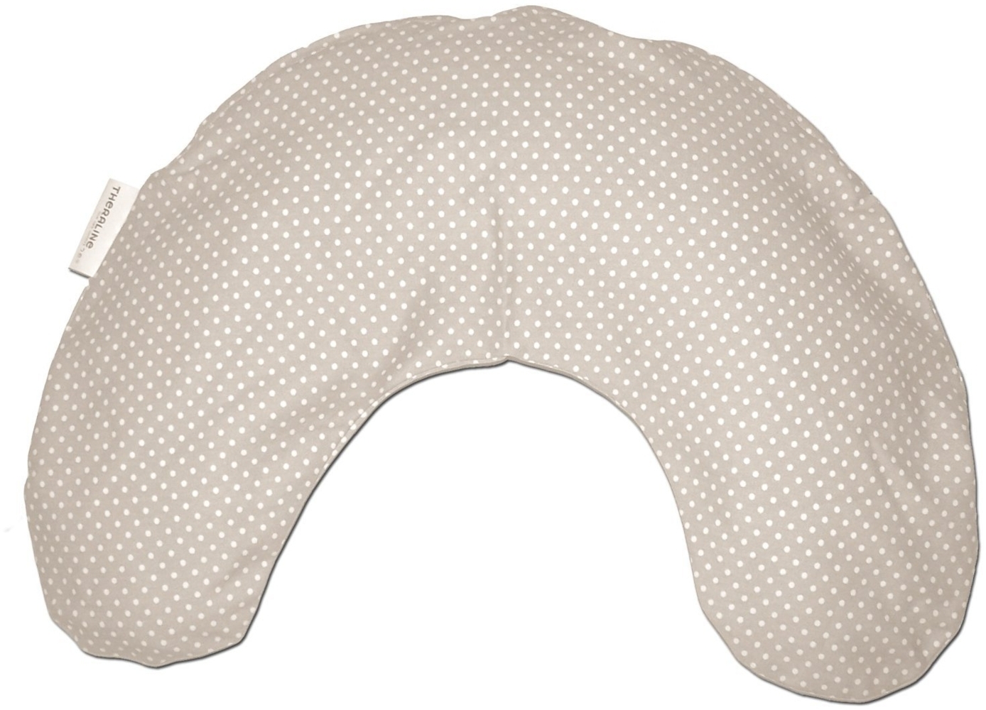 Theraline Nackenkissen mittel, Mikroperlenfüllung inkl. Bezug, Baumwolle, ca. 100 c, x 21 cm, Punkte beige Bild 1