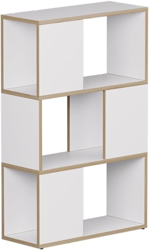 Raumteiler Eneos Weiß/Eiche 60 x 94 cm Vicco Bild 1