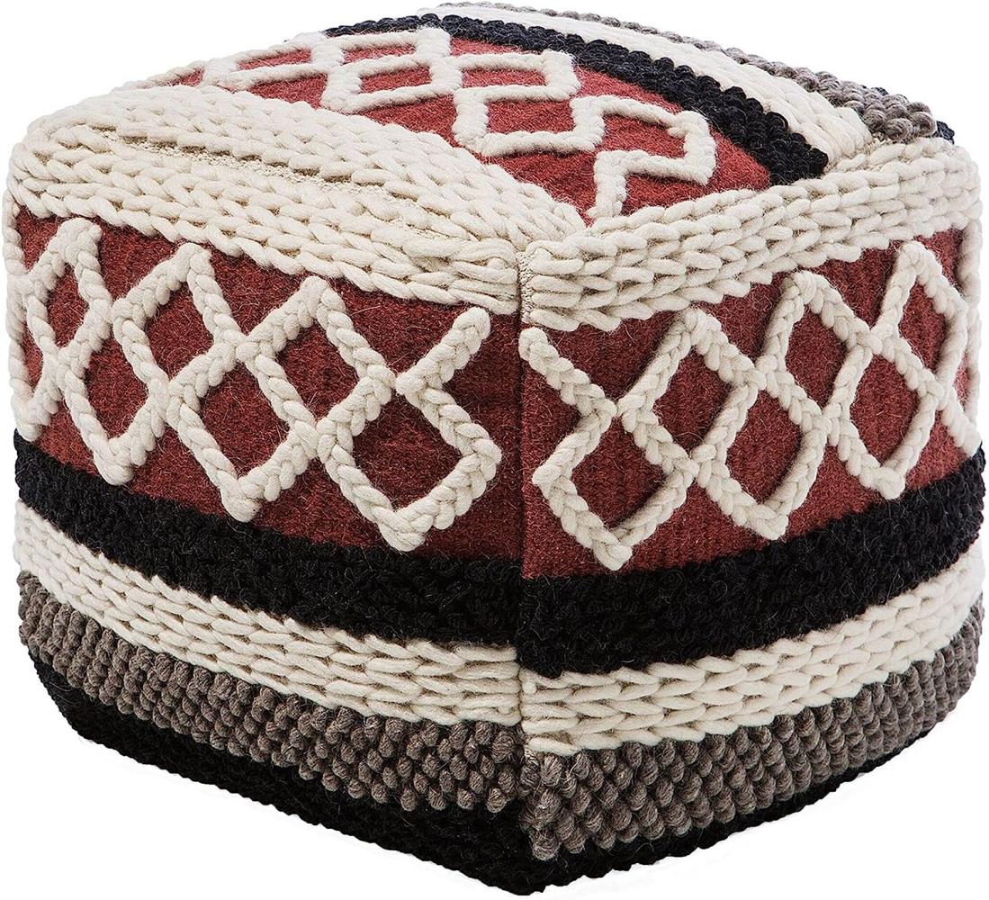 Pouf bunt 42 x 48 cm SAGAR Bild 1