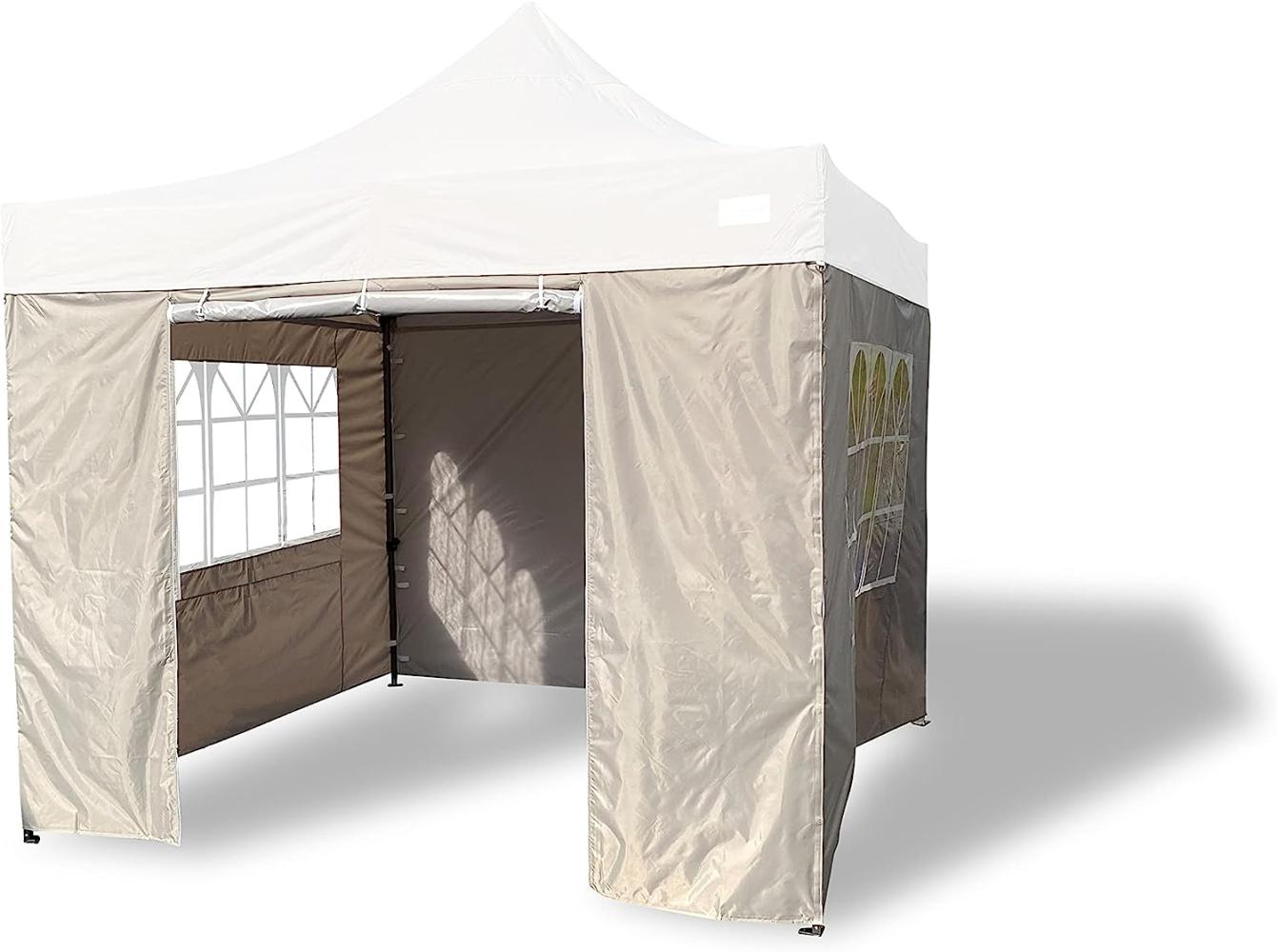 Grasekamp Seitenteile Faltpavillon Modena Premium Line 3x3m grau Bild 1