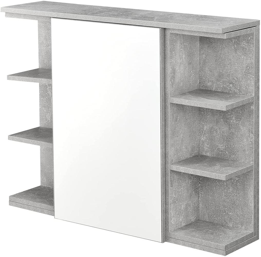 Badezimmerschrank Harstad 64x80x20 cm Betonoptik en. casa Bild 1