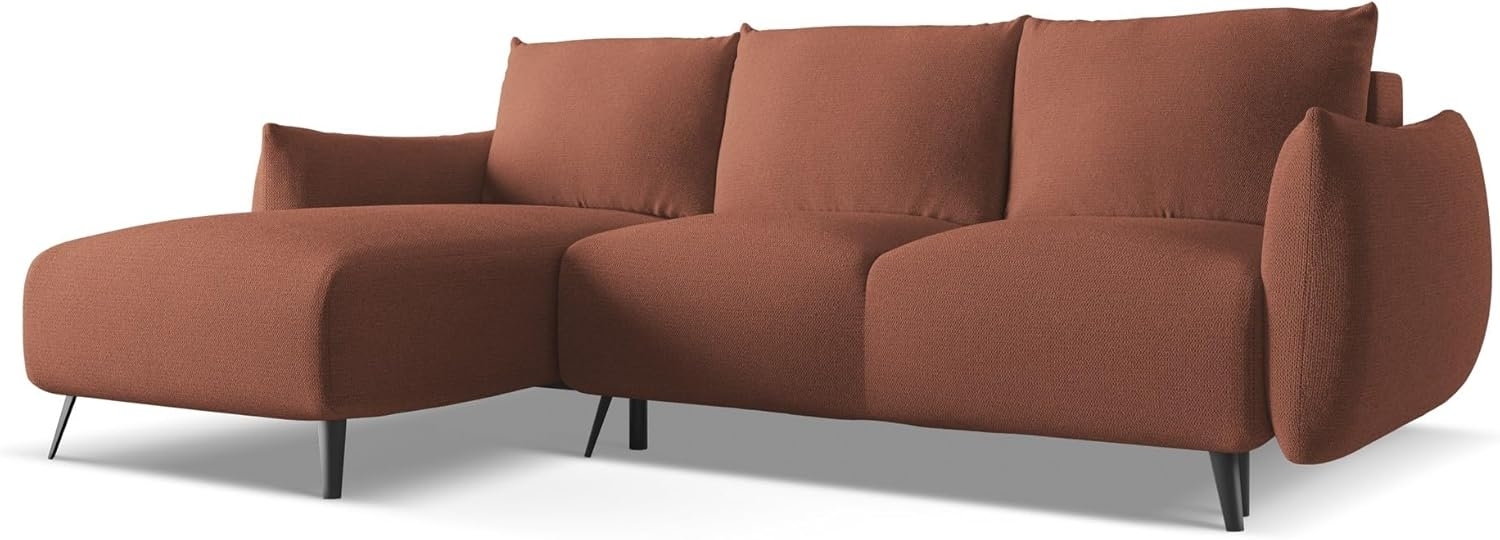 Ecksofa mit Schlaffunktion Links Malie in Strukturstoff Bild 1